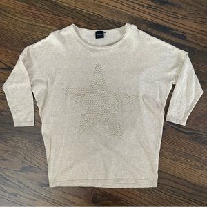 Cliche Wool Blend Star Studded Sweater